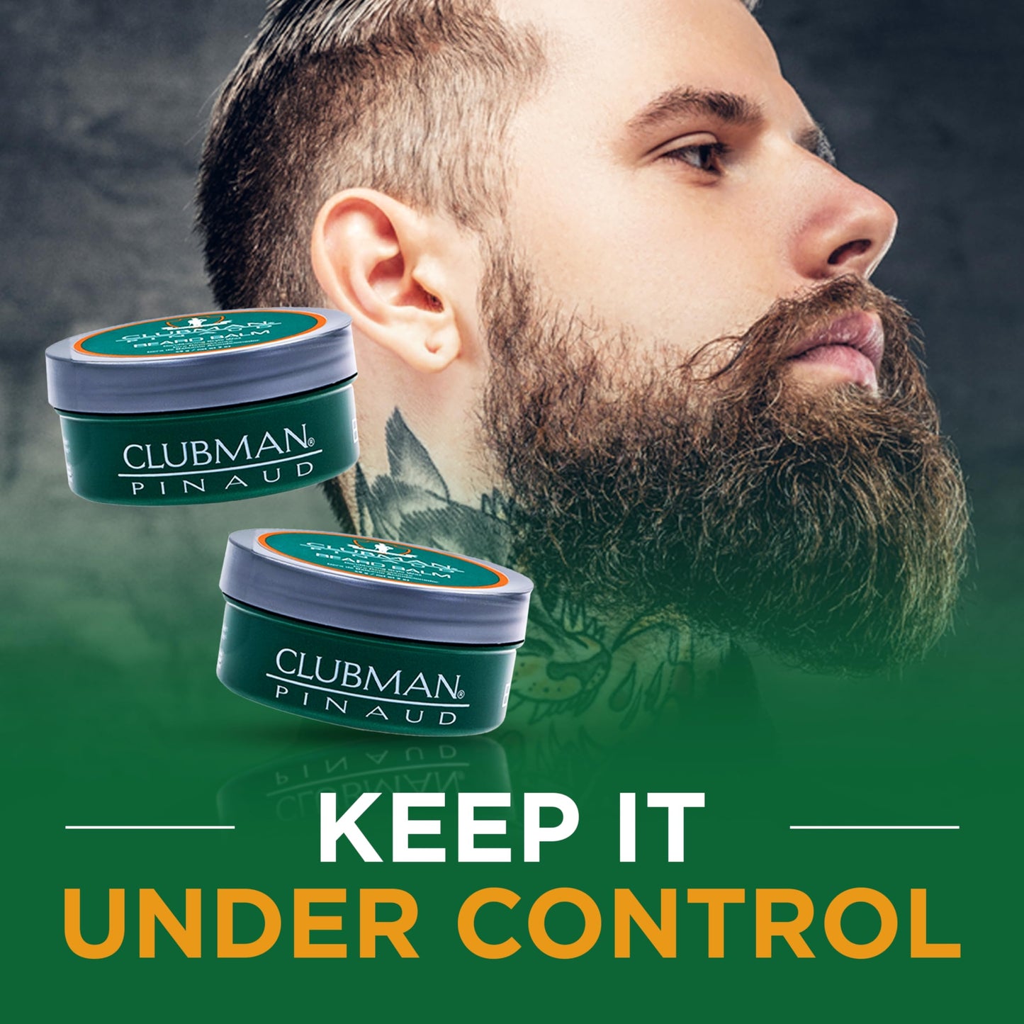 Clubman Pinaud Beard Balm - Nourishing & Conditioning Beard Balm for Men, Strong Hold, 2 oz