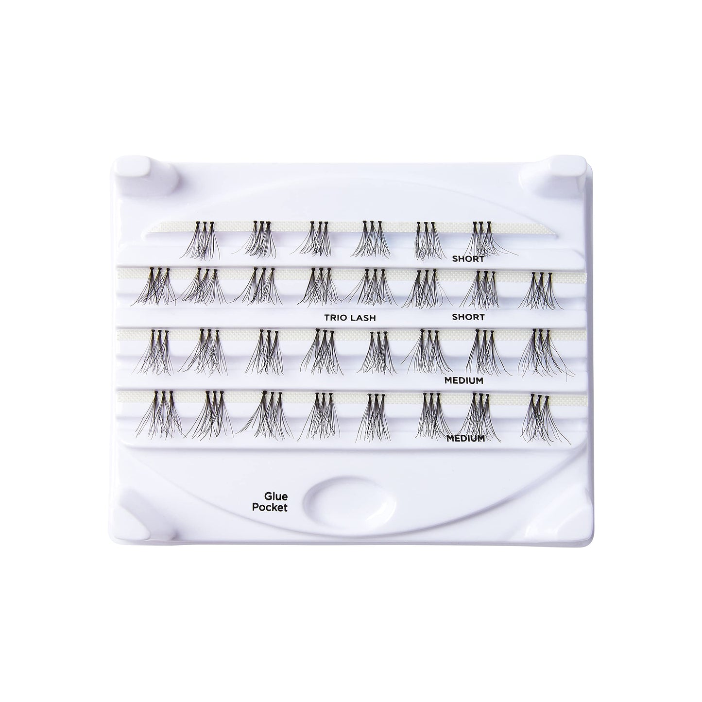 i-ENVY by KISS Trio Lash Classic Medium 30 Lashes (Pack of 6) Natural Style 3X Faster Easier Application