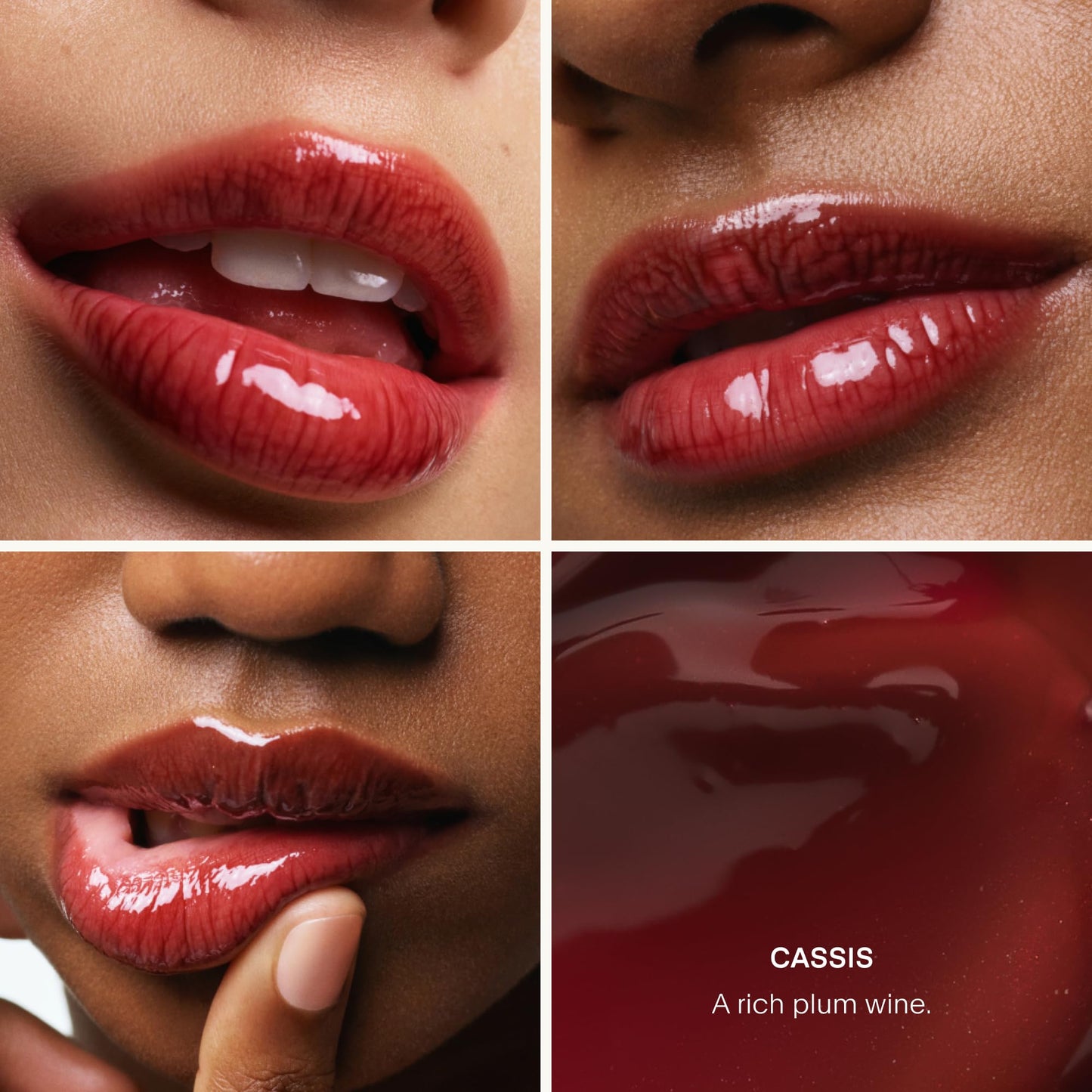 U Beauty The PLASMA Tinted Lip Compound - Anti-Aging & Anti-Wrinkle Lip Gloss, Hyaluronic Acid, Shea Butter & Peptides for Hydration & Plumping,Cassis