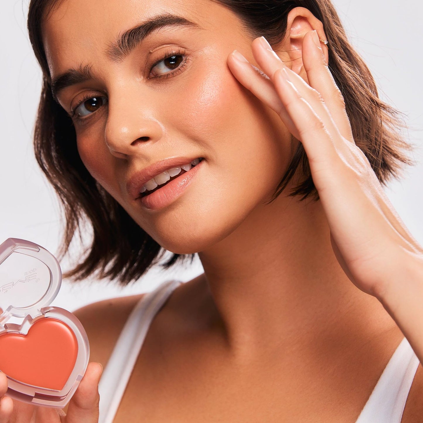 The Crème Shop Creme Blush Balm - Buildable, Long-lasting, Easily Blendable Cream Blush for Naturally Dewy Finish - Korean Beauty Cosmetic (Teddy