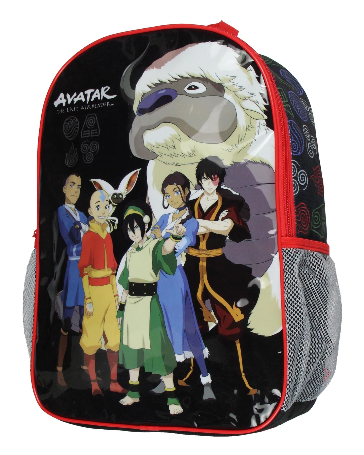 Avatar The Last Airbender Aang Zuko Katara Toph Appa Travel School 17" Backpack For Daily Use