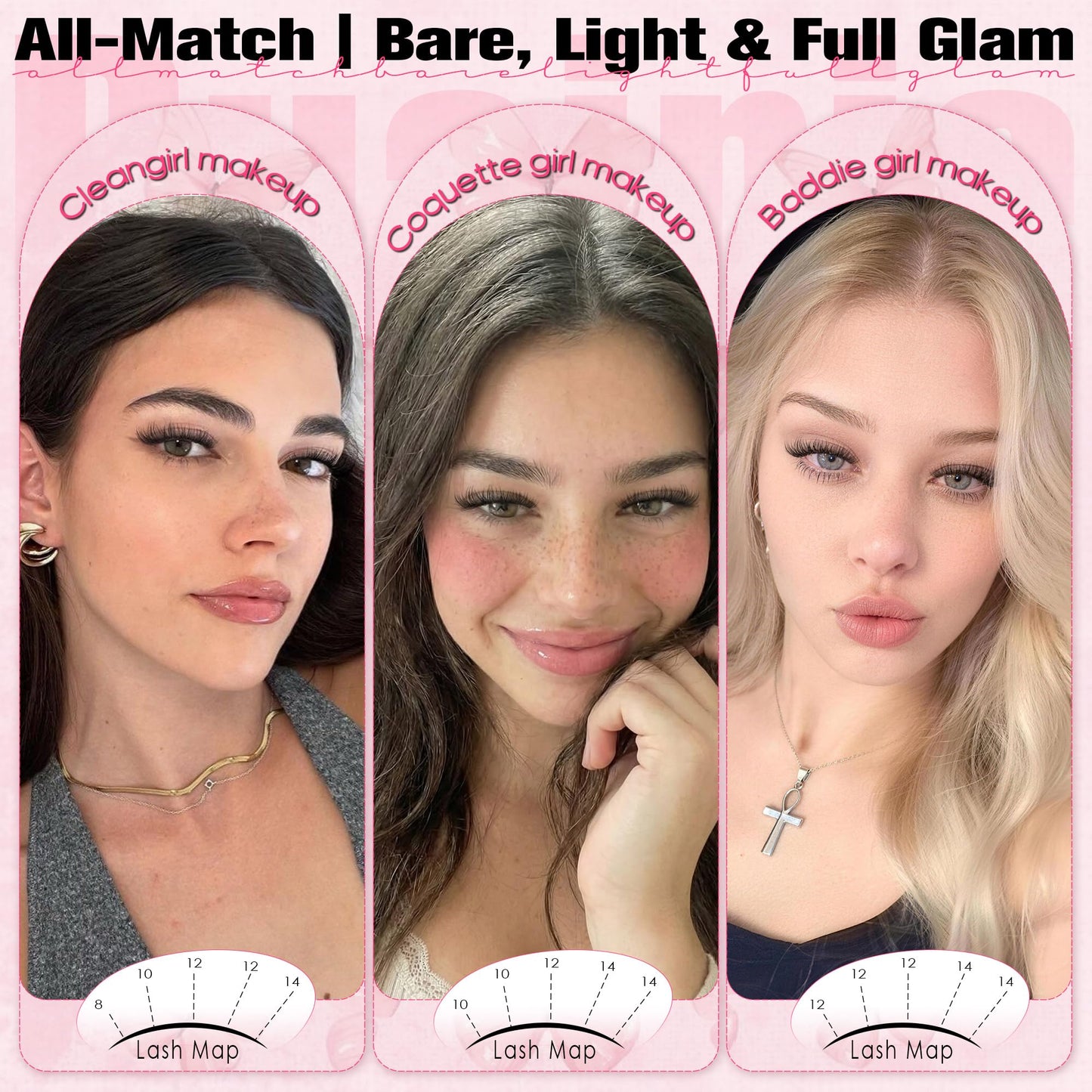 Wispy Lash Clusters Natural Cluster Eyelash Extensions 8-16mm Eyelash Clusters C-Curly Daily Wear Lashes Clusters Natural Bare Face Individual Lashes Beauty and Personal Care Ruairie