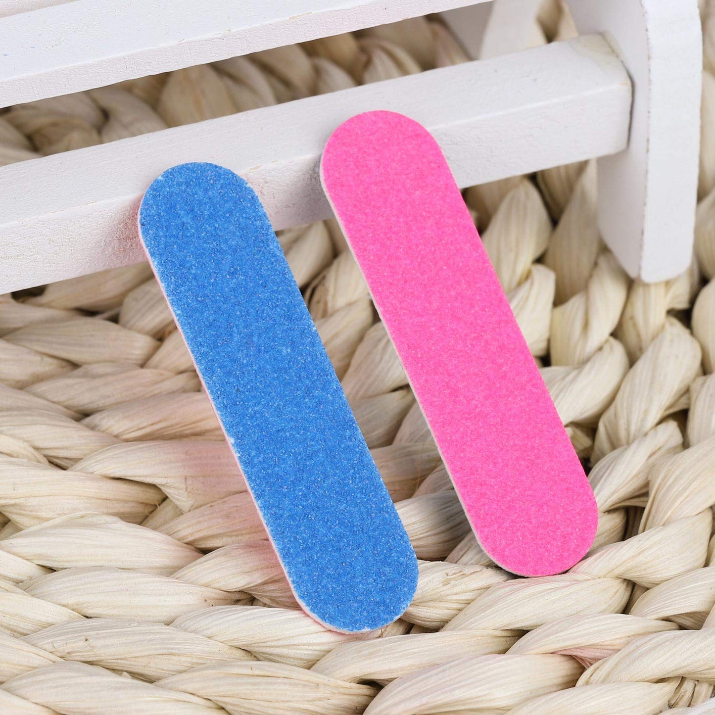 300 Pcs Mini Nail Files Double Sided Emery Boards Small Disposable Nail Files Bulk Manicure Pedicure Tools for Men, Women, Kids- 2 Inch