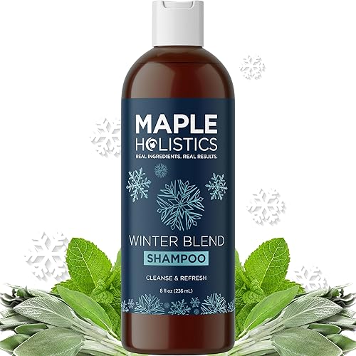 Sulfate Free Hard Water Shampoo - Deep Clarifying Shampoo for Build Up of Product and Minerals with Five Cleansing Mint Essential Oils