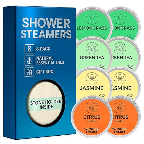 Shower Steamers Aromatherapy Gift Set for Women & Men - Vapor Shower Tablets for Sinus Relief - Menthol Eucalyptus Shower Melts - Organic Essential…