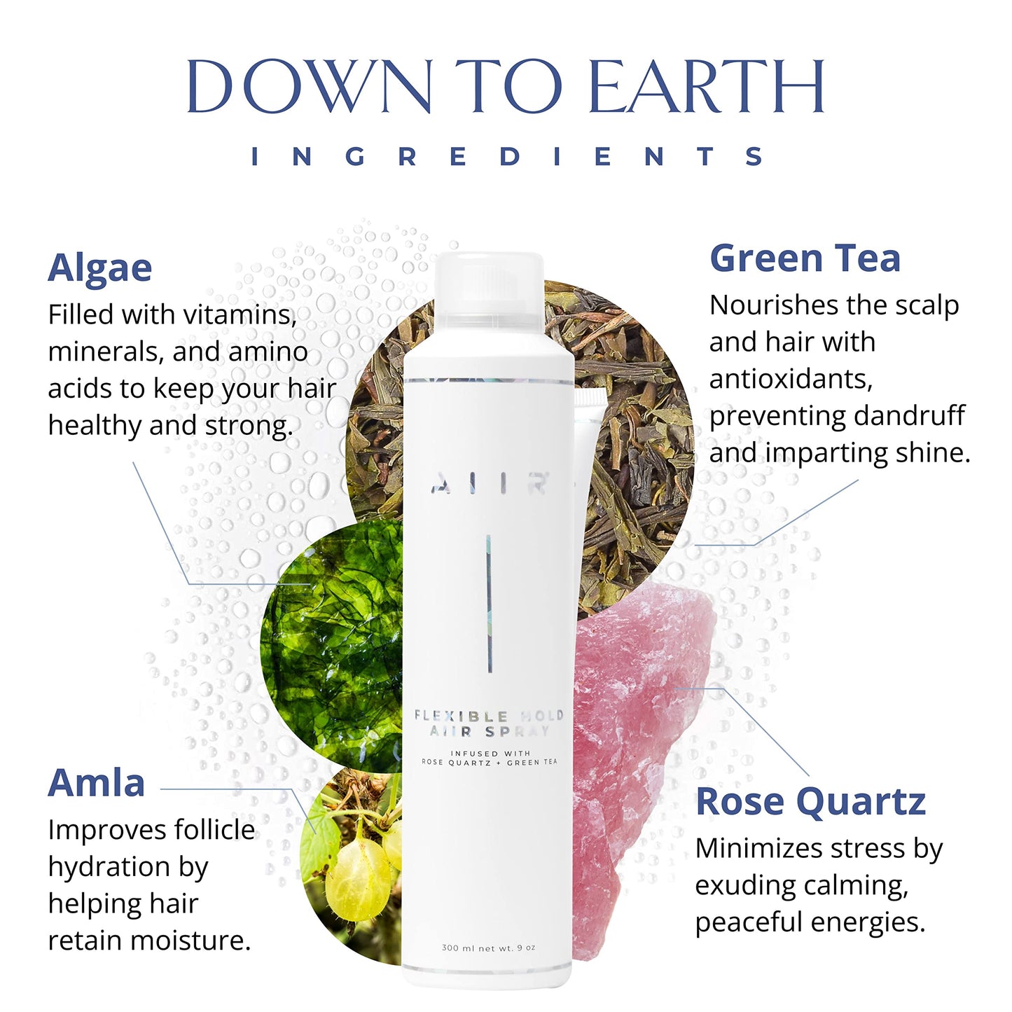 AIIR Flexible Hold Finishing Spray - Light Hold Hairspray with Soft & Touchable Finish, Enhances Style & Shine, Humidity Resistant for Fighting Frizz