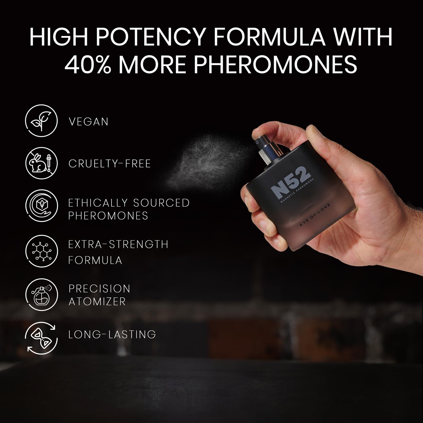Eye of Love N52 Magnetic Pheromone Cologne for Men - Citrus Lavender Scent with Amber & Cedarwood - High Concentration Parfum Fragrances Beauty & Personal Care EOL EYE OF LOVE