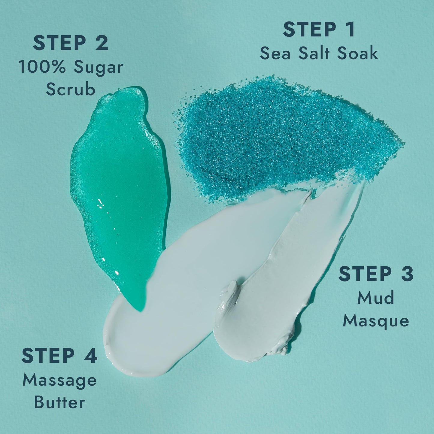 VOESH Pedi in a Box 4 Step Fresh Trio - 3 Pack of Ocean Refresh, Eucalyptus Energy Boost, & Cucumber Fresh Pedicure Set, DIY Pedi, Foot Spa
