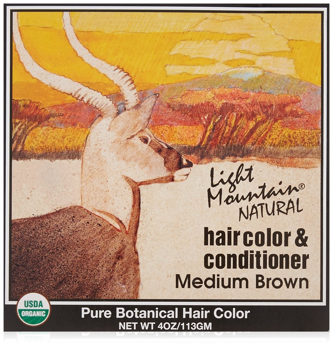 LIGHT MOUNTAIN Henna, Brown, 4 Ounce