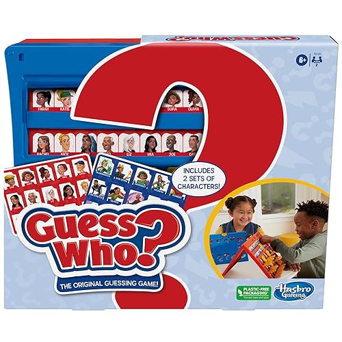 Hasbro Gaming Guess Who? Original,Easy to Load Frame,Double-Sided Character Sheet,2 Player Board Games for Kids,Guessing Games for Families,Ages 6…