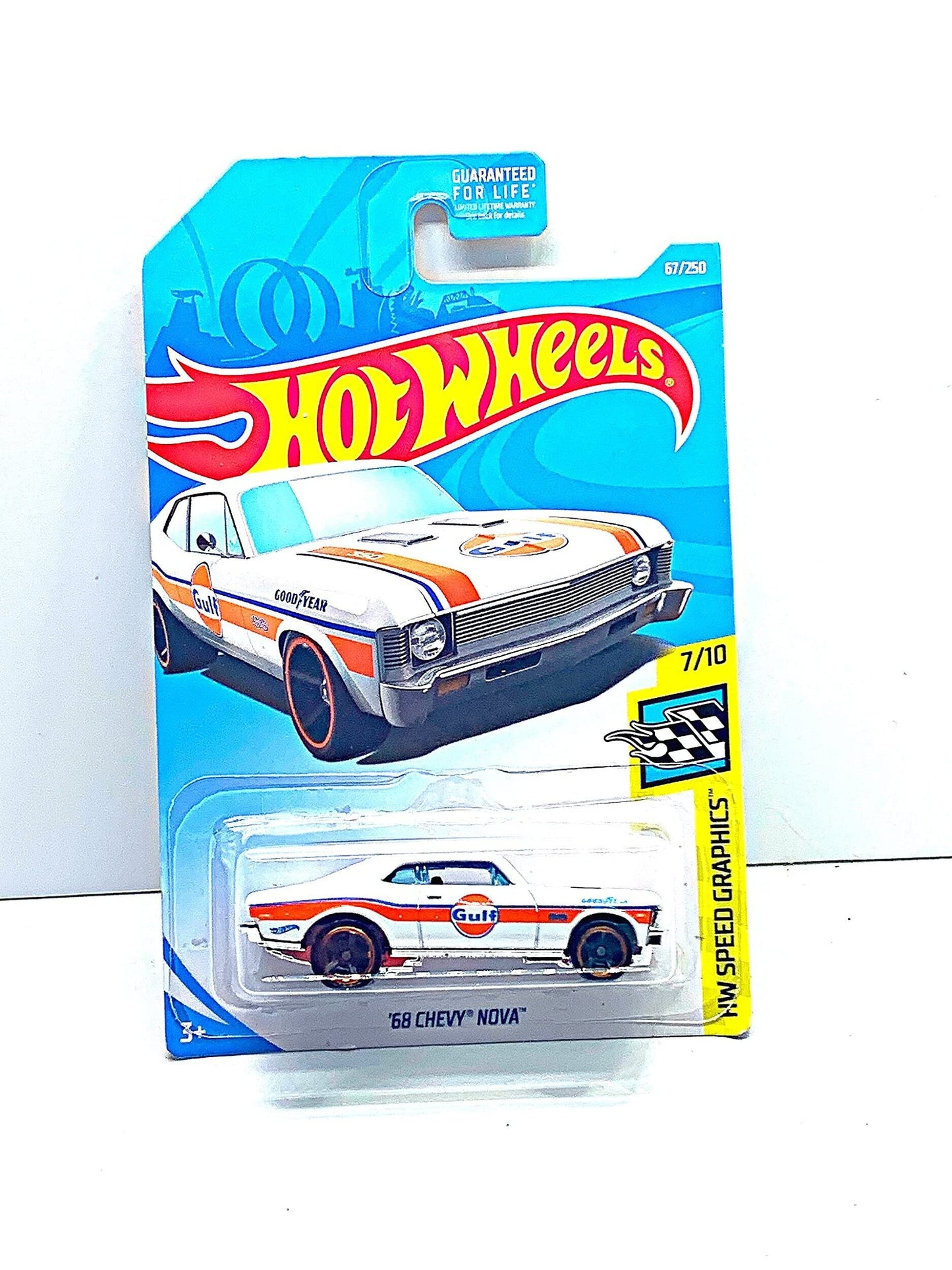 Hot Wheels HW Speed Graphics 7/10 '68 Nova White Gulf