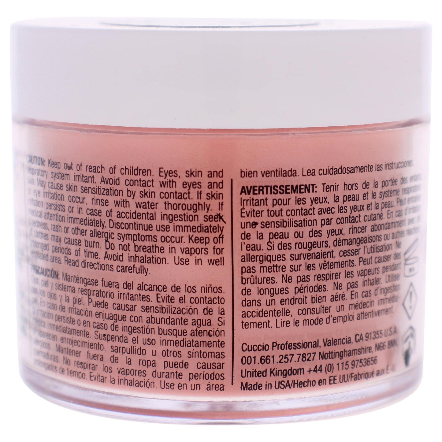 Cuccio Colour Powder Nail Polish - Lacquer For Manicure And Pedicure - Highly Pigmented Powder That Is Finely Milled - Durable Finish With A Flawless