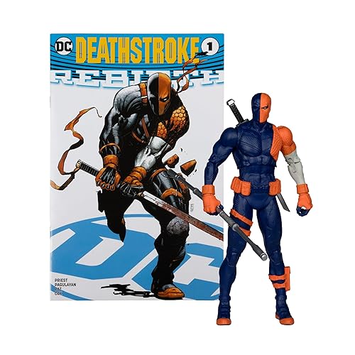 McFarlane Toys - DC Direct Page Punchers Deathstroke (DC Rebirth) 7in Figure with Comic