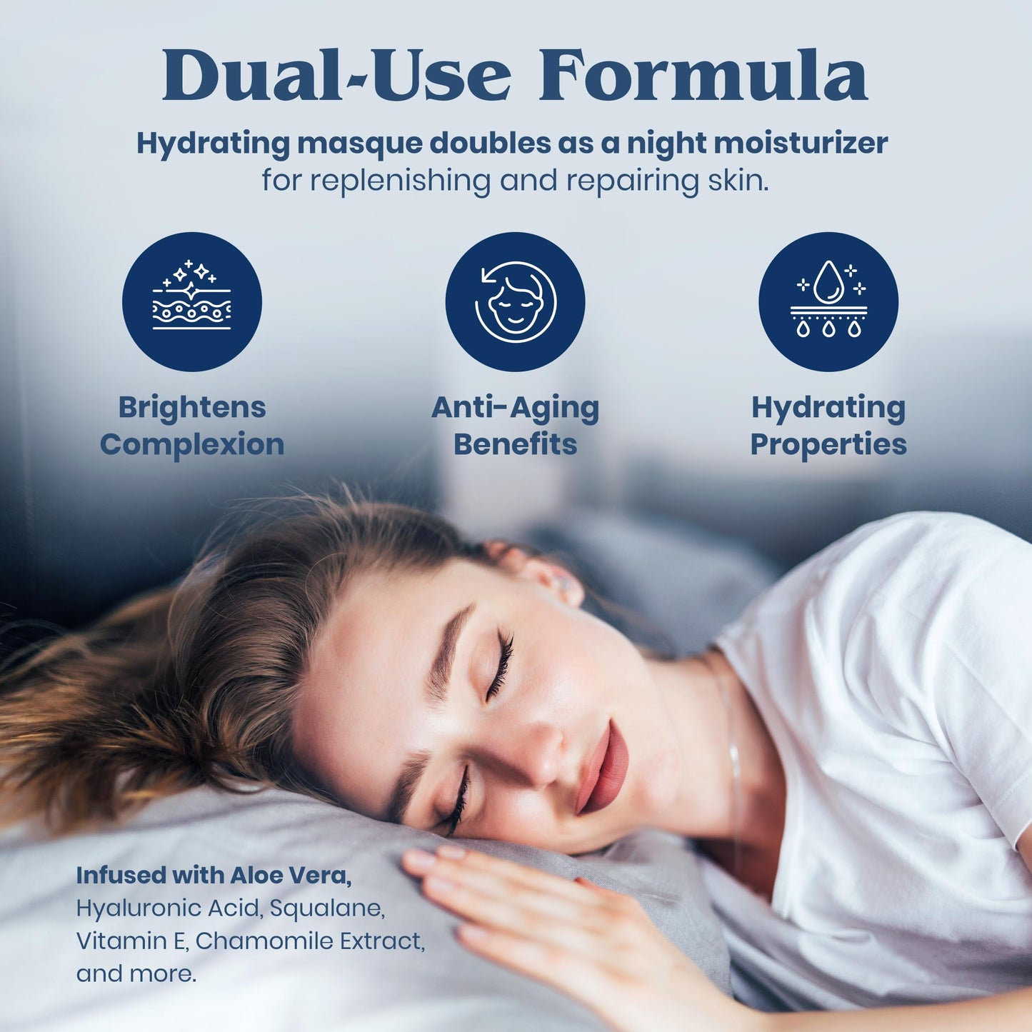 Clear Choice Hydrating Masque + Night Therapy, Rehydrating & Repairing Treatment for All Skin Types, Rosacea Relief & Post-Procedure Care, 2oz
