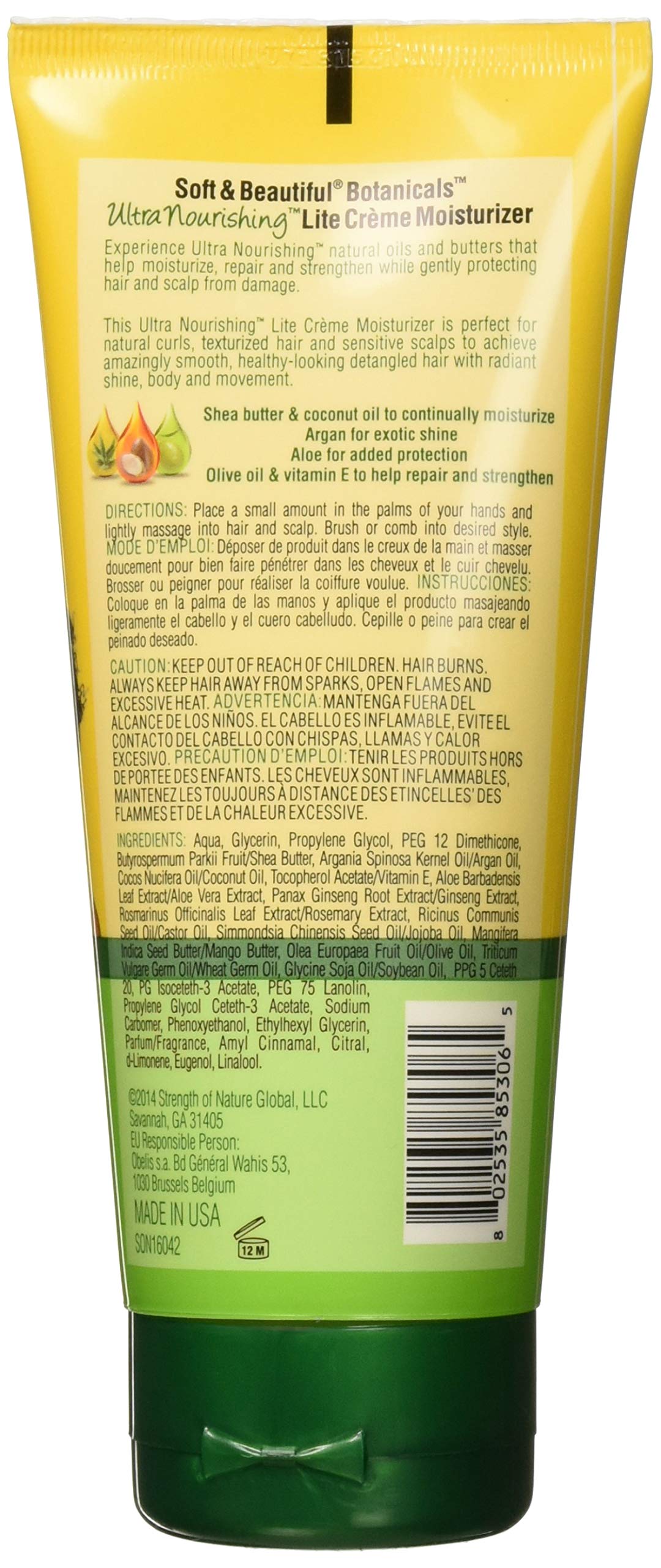 Soft and Beautiful Botanicals Ultra Nourishing Lite Creme Moisturizer, 6 Ounce