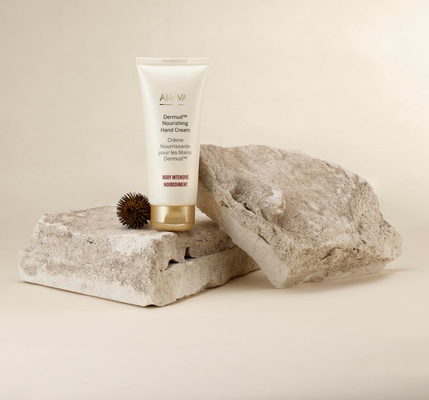 AHAVA Dermud Nourishing Hand Cream - Intensely Hydrates, Soothes, Relieves Dry & Sensitive Hands, Enriched by Dermud Mud Complex, Osmoter, Aloe Vera