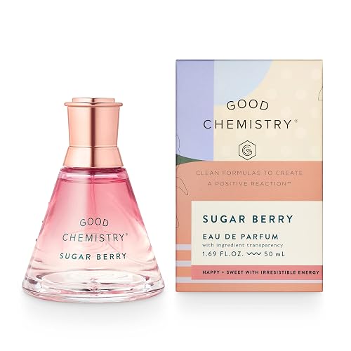 Good Chemistry Sugar Berry Eau de Parfum 1.7 fl oz - Long-Lasting Perfume with Freesia, Raspberry, & Vanilla - Sweet, Clean & Vegan