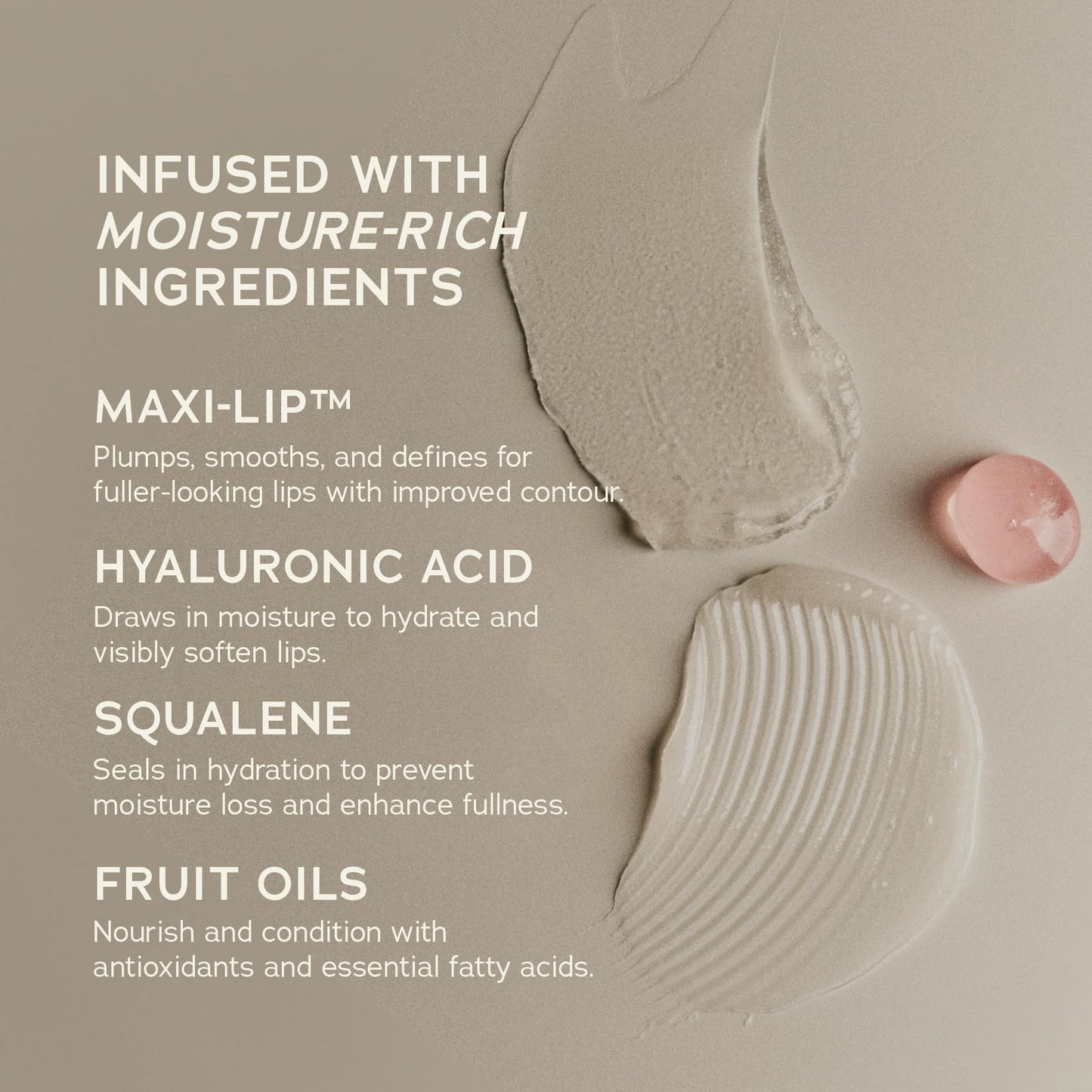 SWEET JULY SKIN Lip Treatment - Hydrating & Plumping Lip Balm with a Lip Peptide and Antioxidant Fruit Oils, Smooths & Softens, Vegan, Clean, 0.5 oz