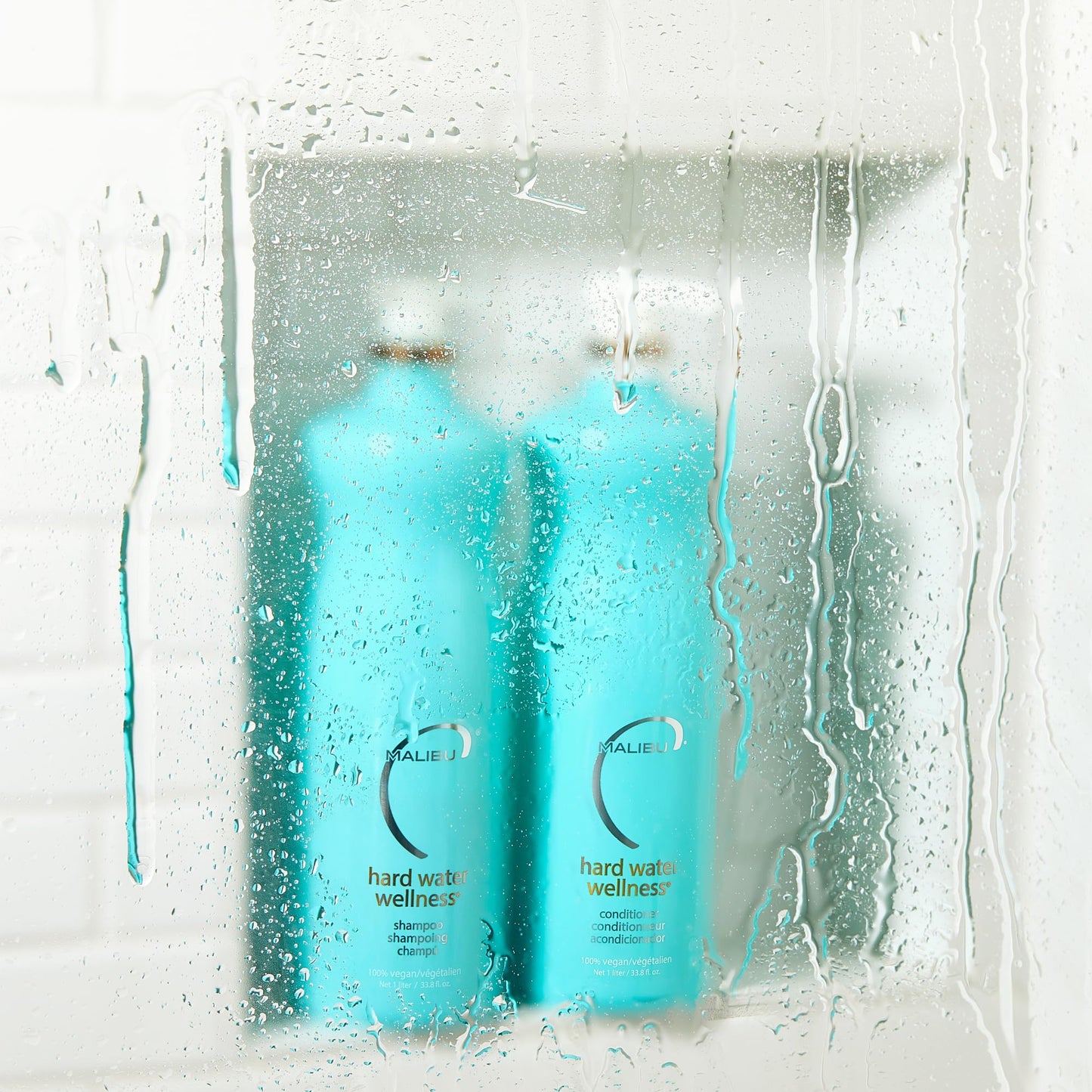 Malibu C Hard Water Wellness Shampoo and Conditioner Duo - Hydrating Hair Care for Shine & Manageability - Protects from Waterborne Elements That