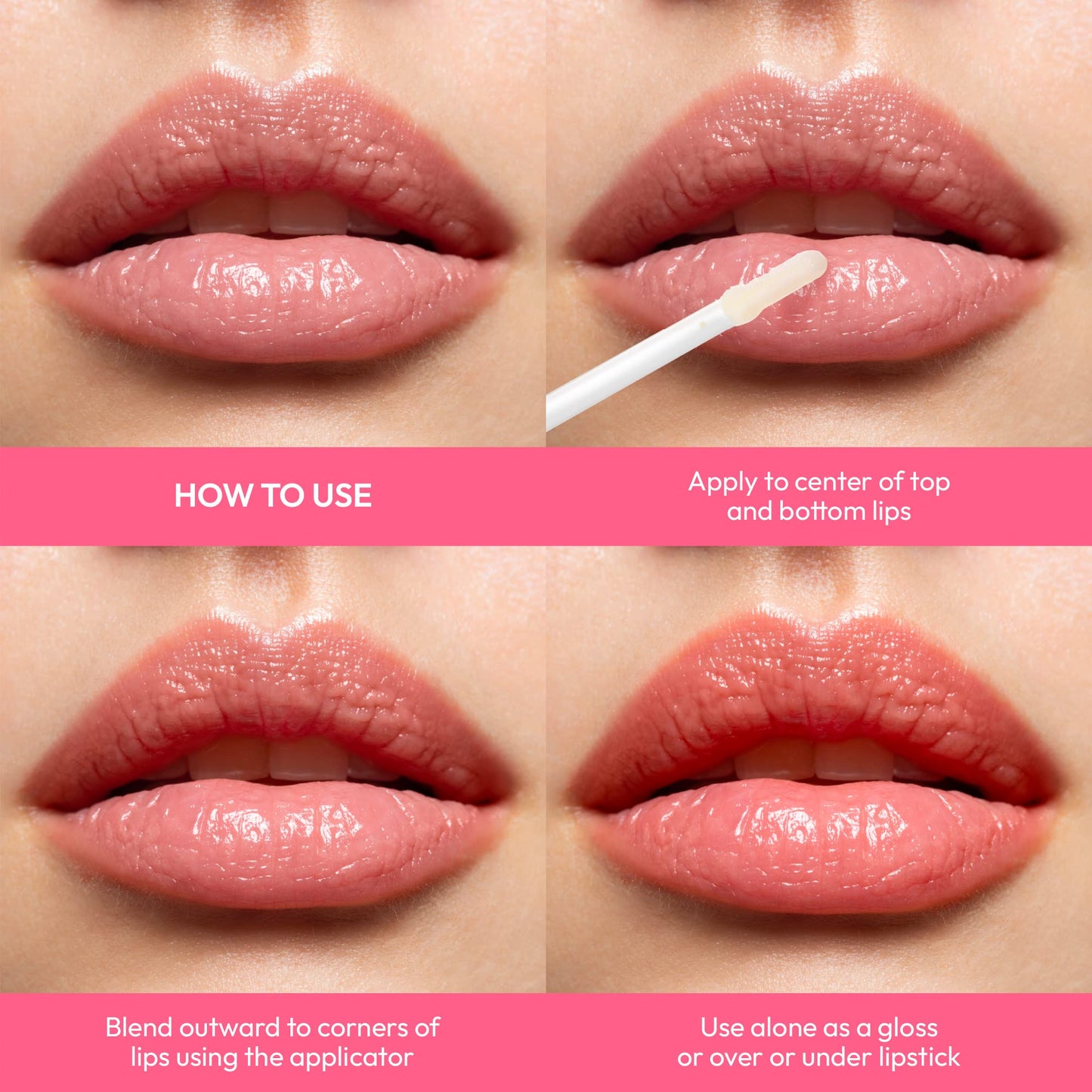 Ruby Kisses Hyaluronic Lip Gloss, High-Shine Volumizing Plumping Hydrating