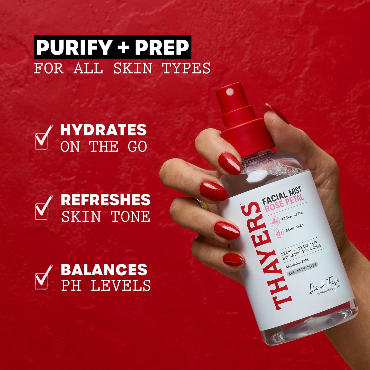 Thayers Alcohol-Free Witch Hazel Facial Mist Toner with Aloe Vera, Rose Petal, Soothing and Hydrating, For All Skin Types, 8 oz Beauty and Personal Care THAYERS