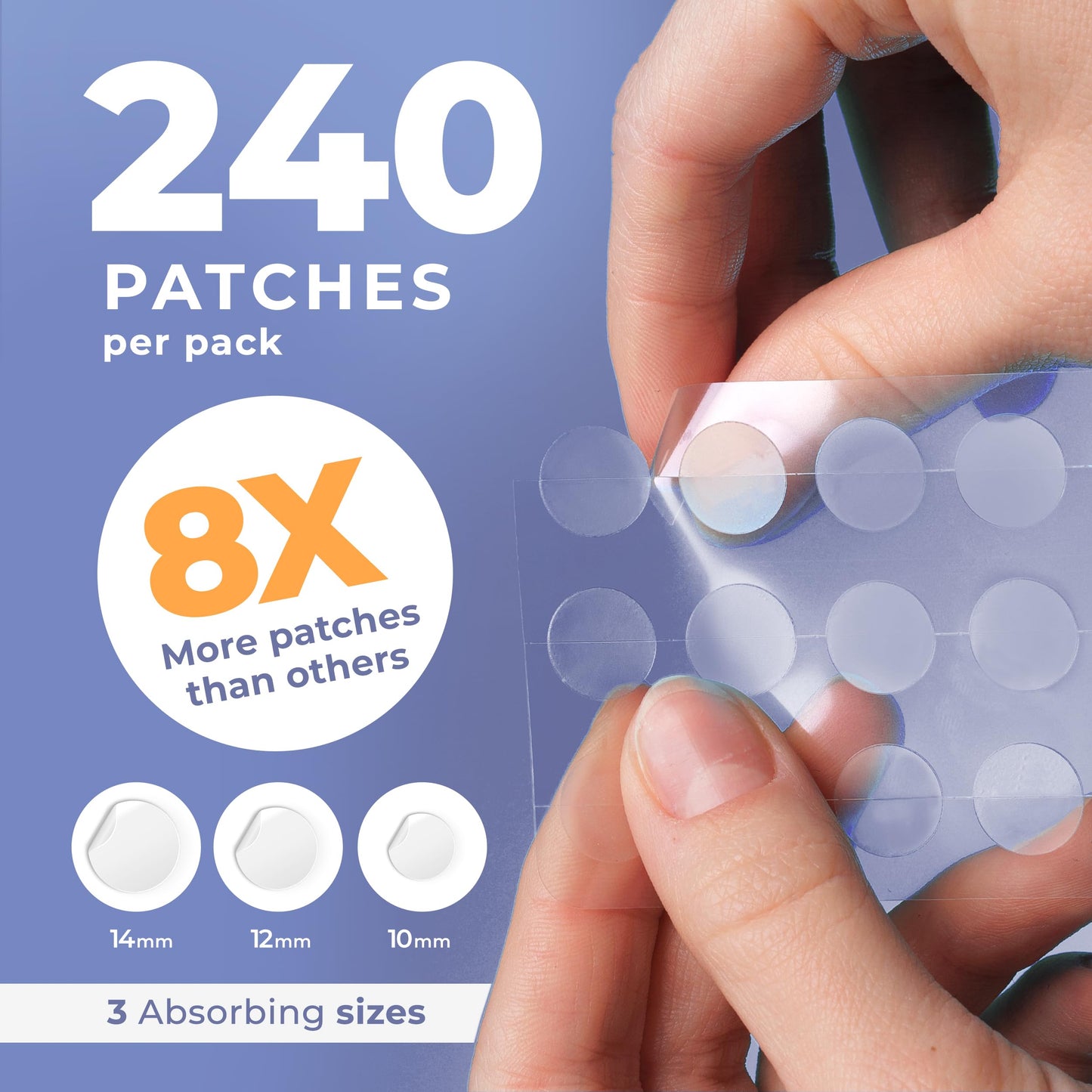 PatchRx Pimple Patches for Face (240 Patches), Hydrocolloid Acne Patches with Tea Tree Oil & Salicylic Acid, Pimple Patch Pimple Stickers Beauty and Personal Care PatchRx