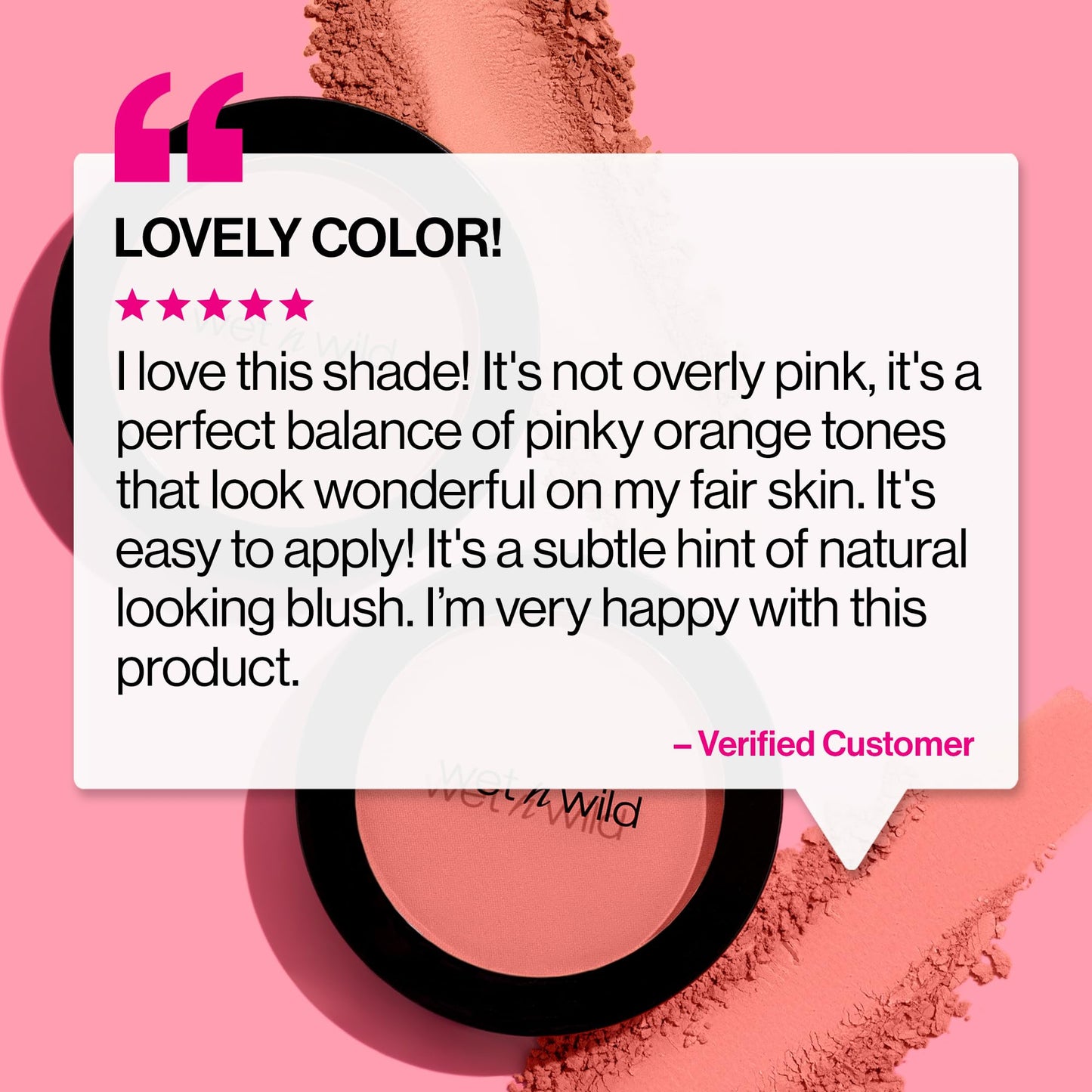 wet n wild Color Icon Blush, Effortless Matte Natural Sheer Glow & Seamless Blend, Luxuriously Infused Smooth Jojoba Oil, Cruelty-Free & Vegan - Bed