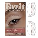 Fazit Makeup Patches - Candy Cane Eye Wings - Glow Up Make-Up Patches - Cute Glitter Makeup Accessories For Women - Cosmetic Glitter For Face