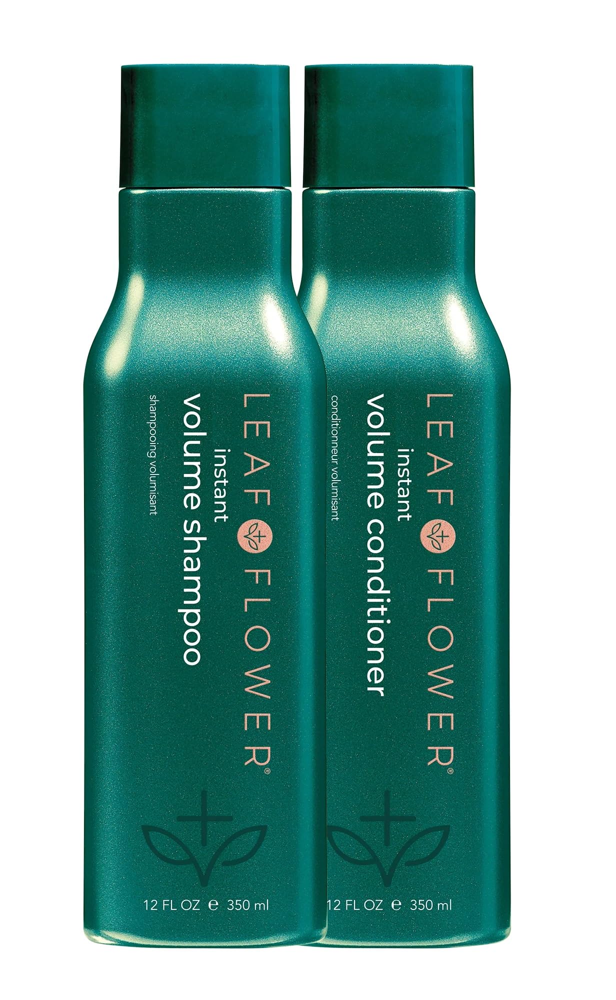 Leaf & Flower Volume Shampoo/Conditioner Duo Pack, 2 x (12oz/350ml)