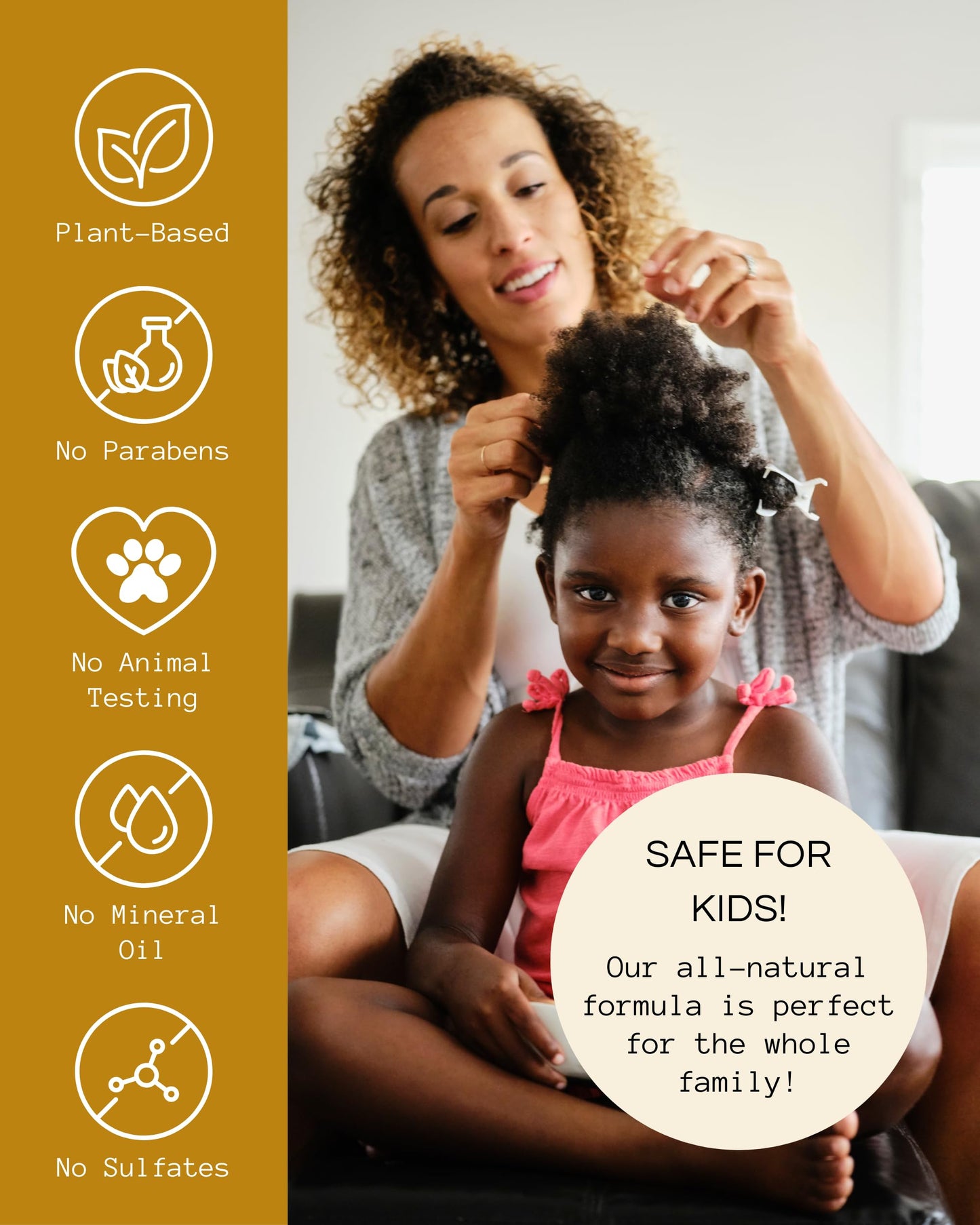 Righteous Roots Rx Hair Oil – Hair Growth, Anti-Frizz & Thickening Oil for Curly, Wavy, Natural Hair & Beards – 4 fl oz (Hair RX)