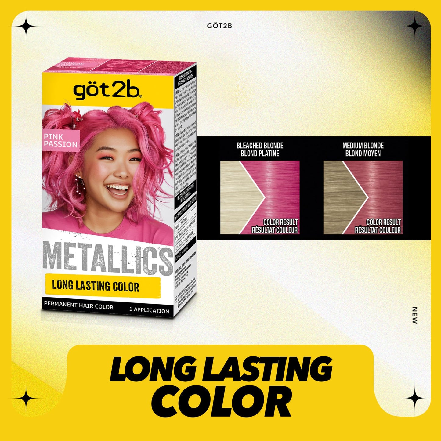 Got2b Metallics, Permanent Hair Color, M87 Pink Passion