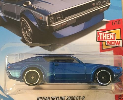 Hot Wheels 2018 50th Anniversary Nissan Skyline 2000 GT-R 118/365, Blue