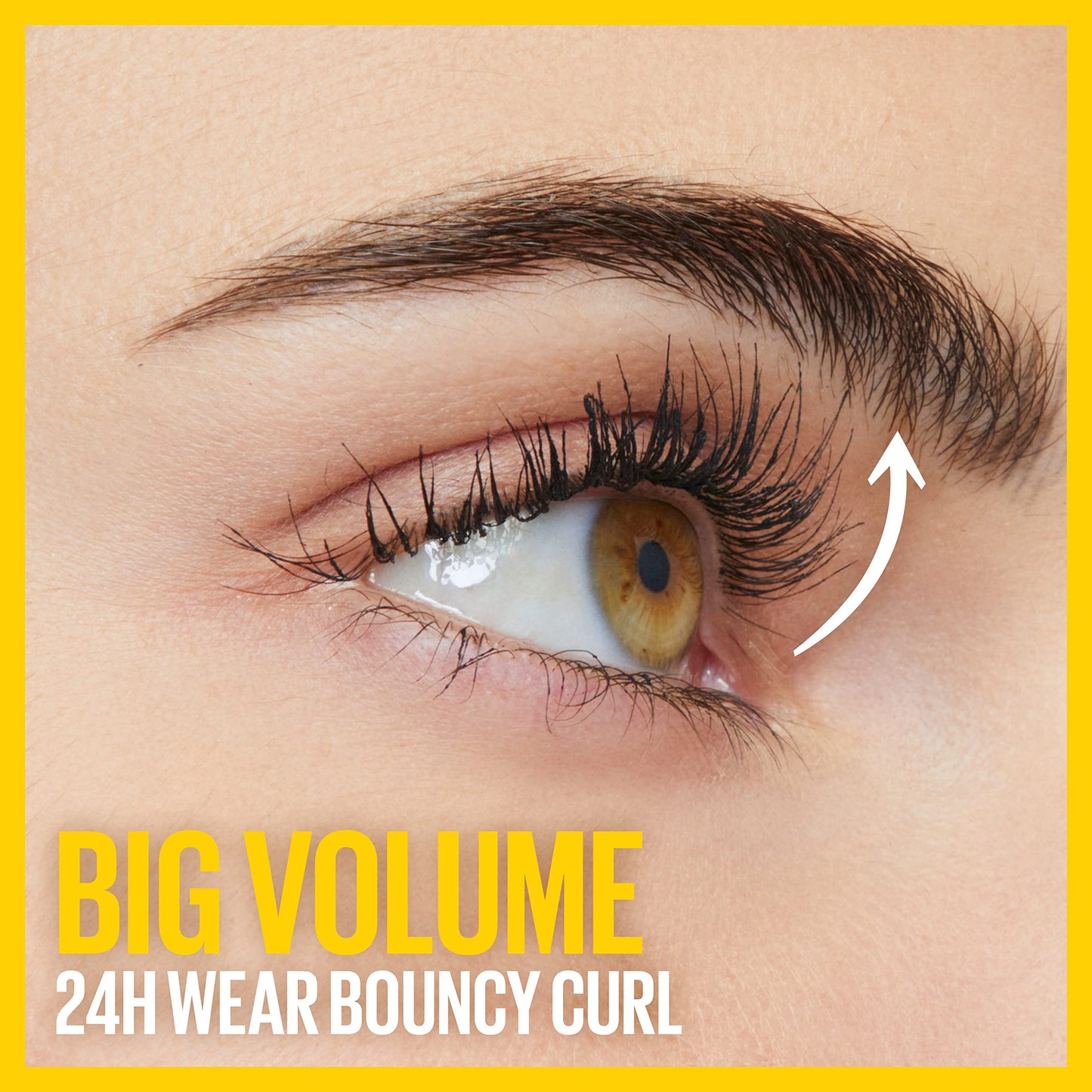 Maybelline Volum' Express Colossal Curl Bounce Waterproof Curling Mascara, Brownish Black, 1 Count