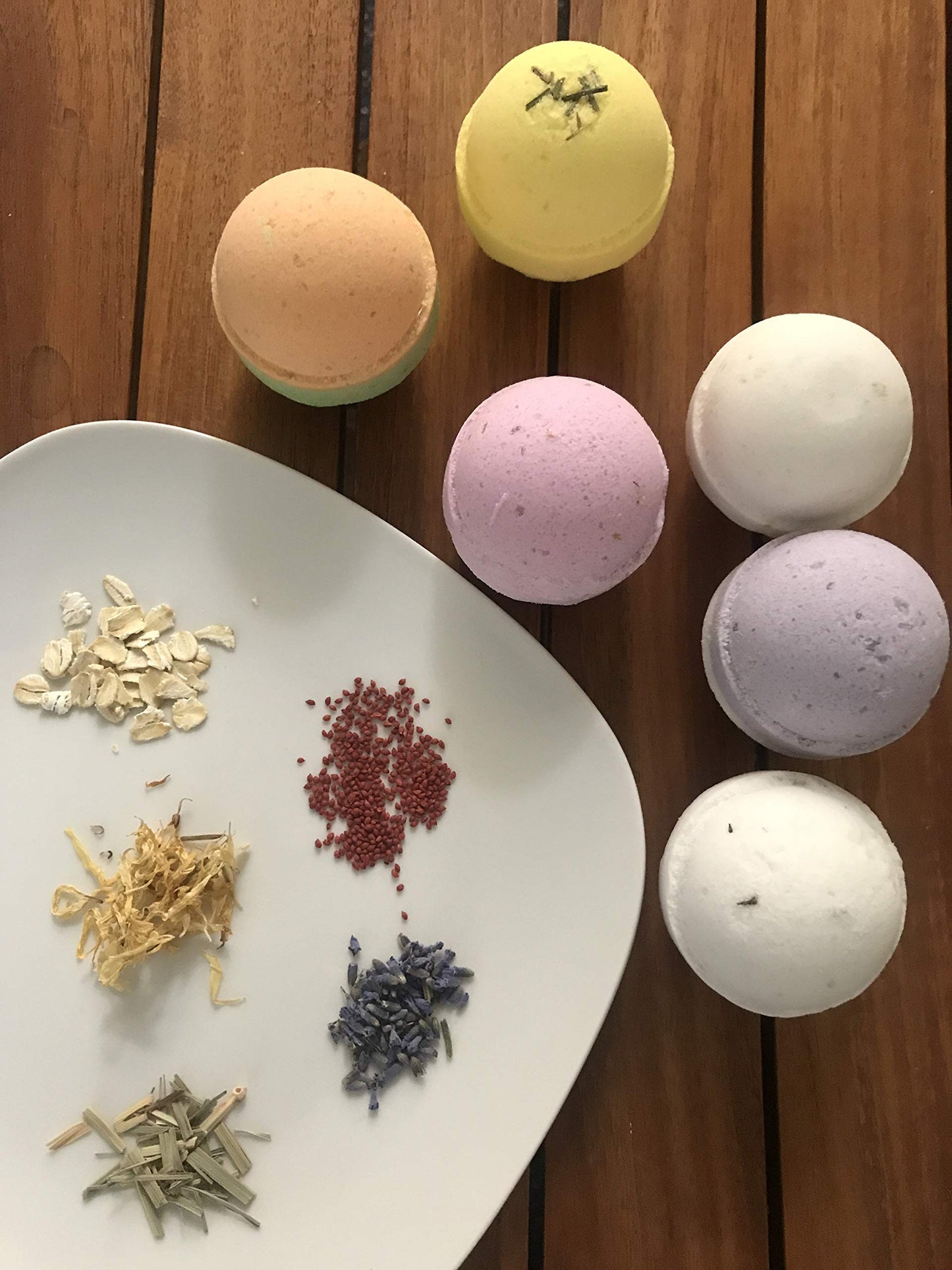 Refugee Bath Co. Variety Pack Bath Bombs 2.5 oz. Each Cocoa Butter and Plant-Based Ingredients Support Refugee Employment in USA (Variety 12 Pack)