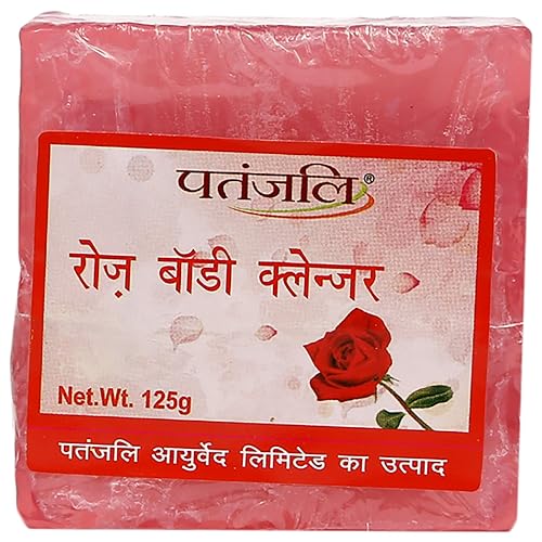 PATANJALI Rose Body Cleanser, 125 G Red