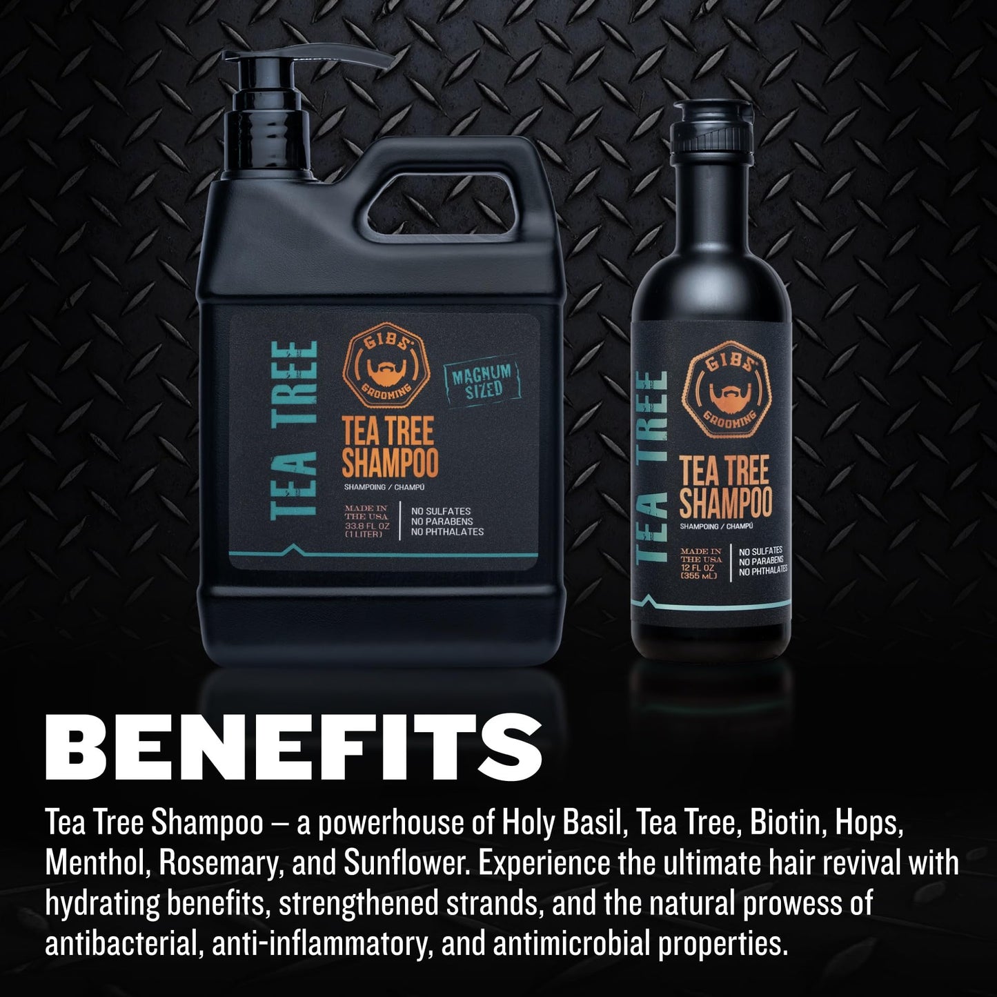 GIBS Tea Tree Liter Set - Shampoo and Conditioner