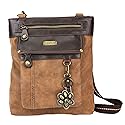 Chala Paw Print 3-in-1 Gemini Crossbody Handbag, Dog Lovers Gift (Brown)