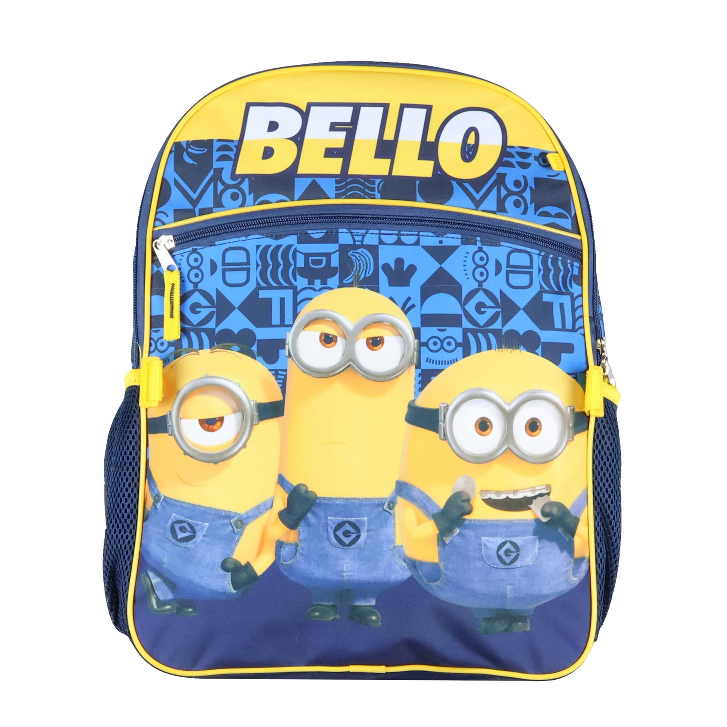 AI ACCESSORY INNOVATIONS Minions Backpack Bello Character Design 5 Piece Set with Lunch Box