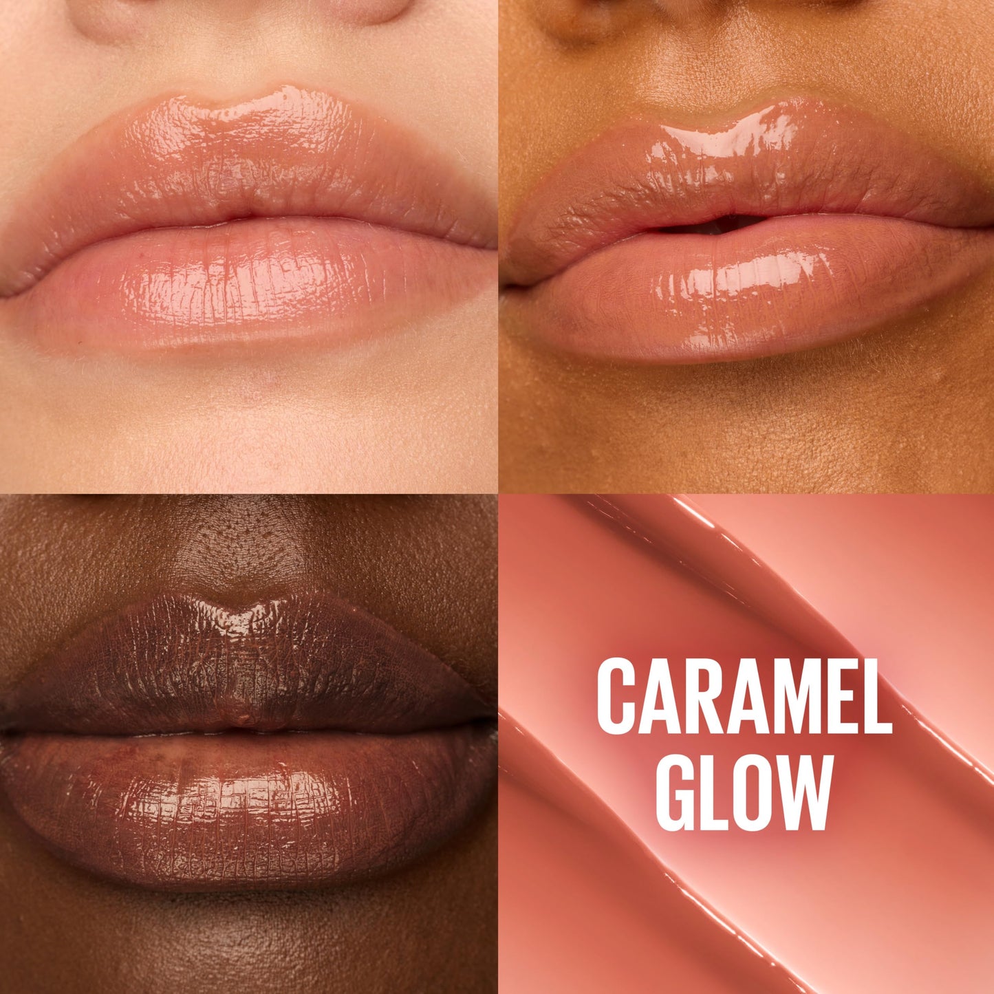 MAYBELLINE Lifter Glaze Oil Balm with Hyaluronic Acid and Hydrating Oil Blend, Lip Balm with 24HRs of Smooth, Moisturizing Shine, Caramel Glow (Sheer