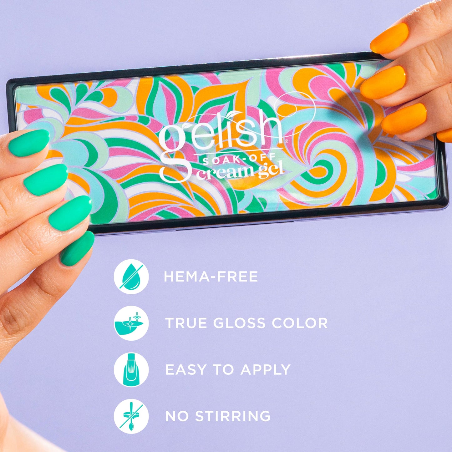 Gelish Cream Gel Soak-Off Solid Gel Polish with Brush - Pretty Pastels Palette Beauty & Personal Care Gelish