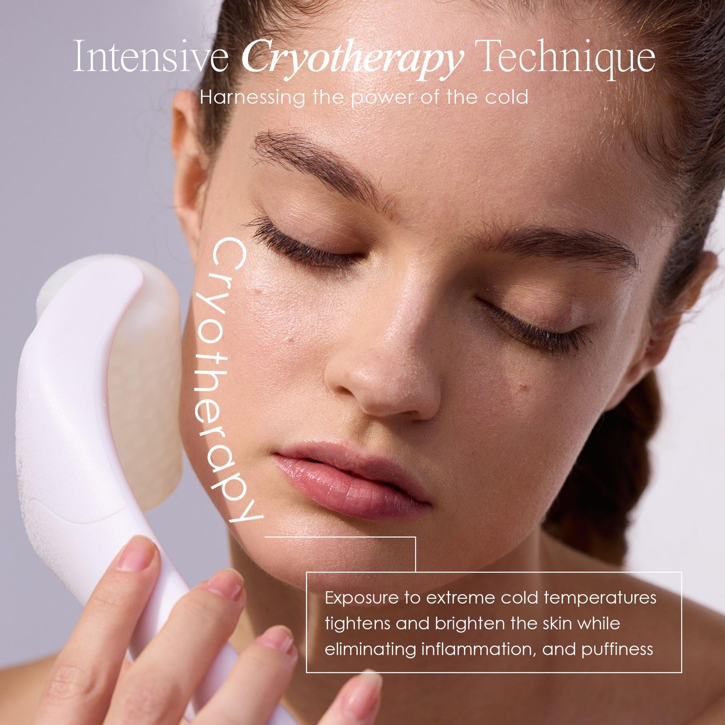 The Ice Roller by Project E Beauty | Cryotherapy Treatment | Facial Massage | Reduce Under Eye Puffiness, Dark Circles | Muscle Soreness Pain Relief