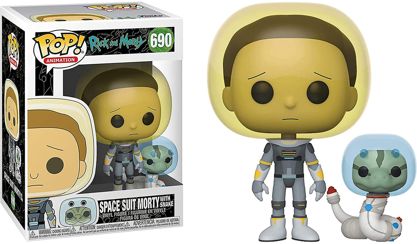 Funko Pop! Animation: Rick and Morty - Space Suit Morty with Snake