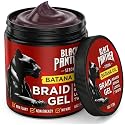 Black Panther Batana Oil Braid Gel | 2-in-1 Non Flaky, Non Greasy, No Wax No Sulfates No Parabens, Perfect for Braids, Edges, Locks, & Twists | 16 oz