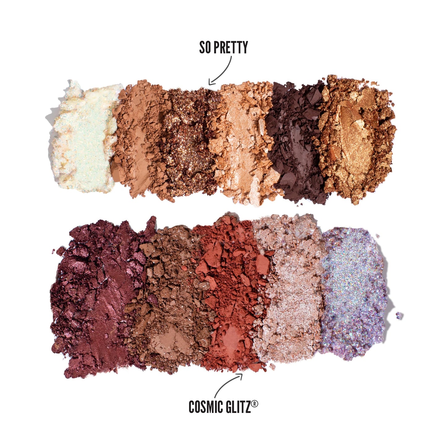 Formula Z Shadow Palette - Eye Shadow Palette Makeup with Glitter Eyeshadow - Longwearing, Richly Pigmented, Universal Shades - Cosmic Glitz - 1 Pc