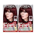 L'Oreal Paris Feria Multi-Faceted Shimmering Permanent Hair Color, R48 Intense Deep Auburn, Hair Dye Kit, Pack of 2