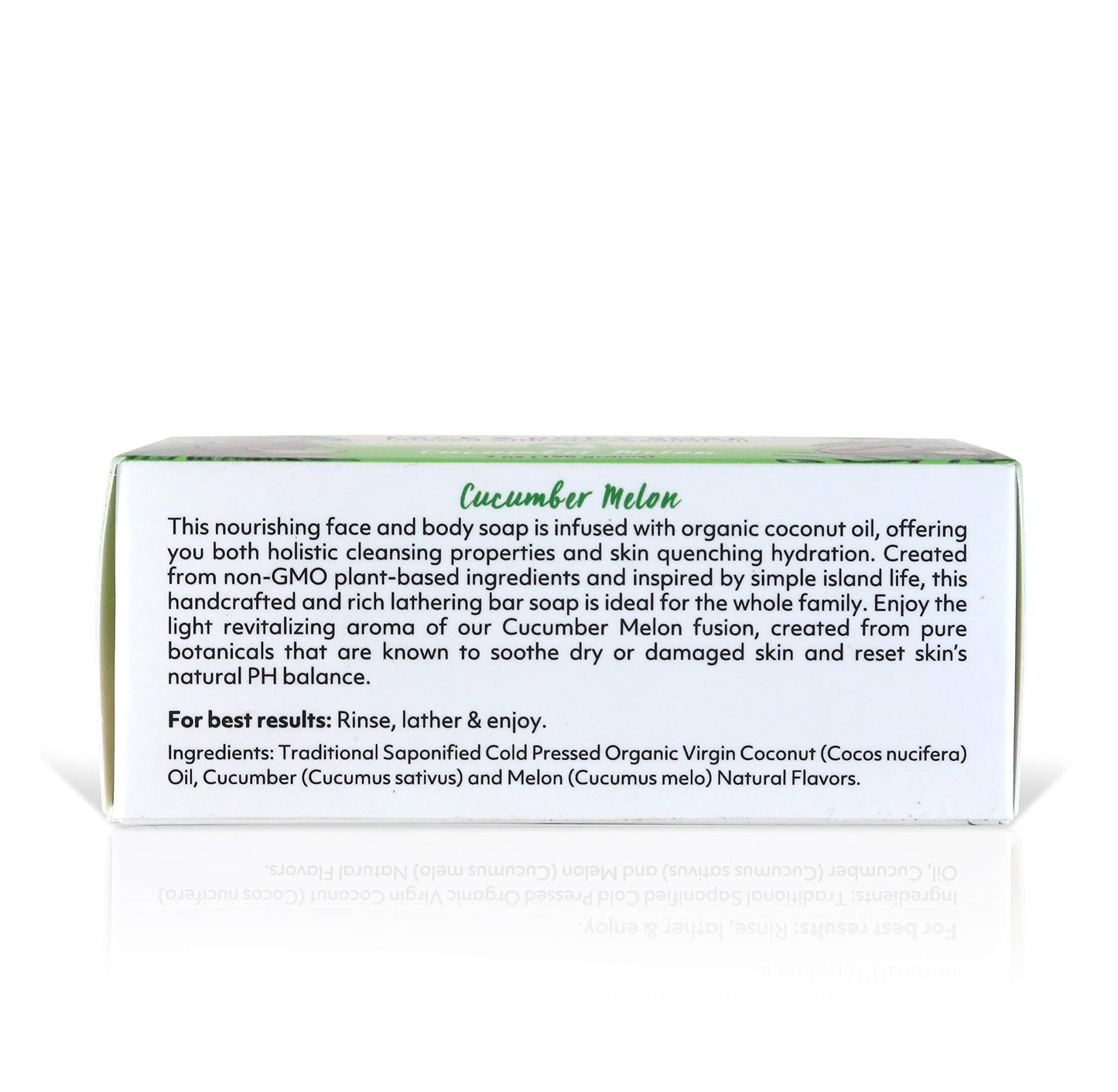 Coco Fiji Soap Bar for Face and Body Infused With Organic Coconut Oil, Cucumber Melon, Essential Oil, Natural Soap for Moisturizing & Pore Purifying Beauty & Personal Care Organic Fiji