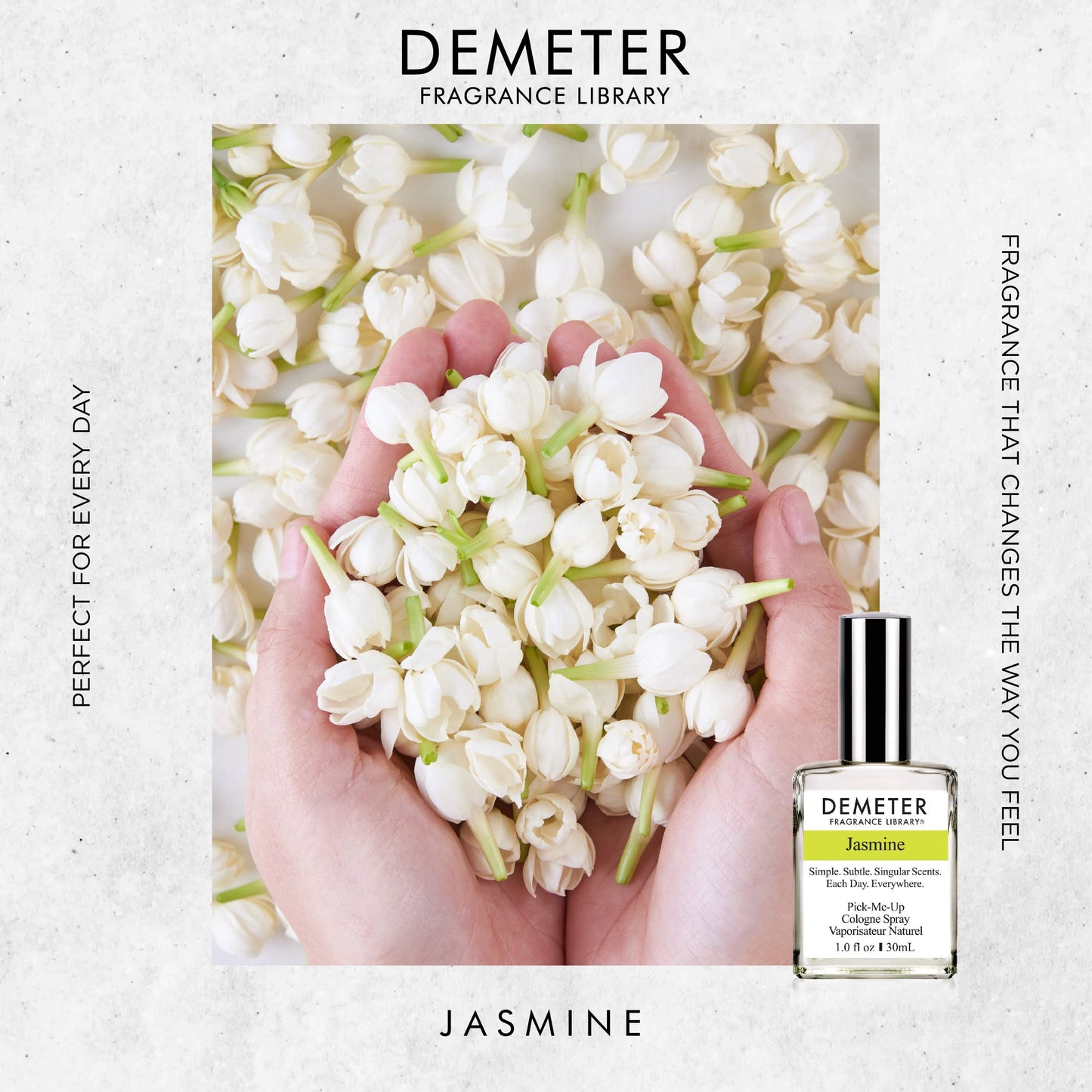 DEMETER Natural Perfume Spray Cologne for Women, Jasmine, 1 oz
