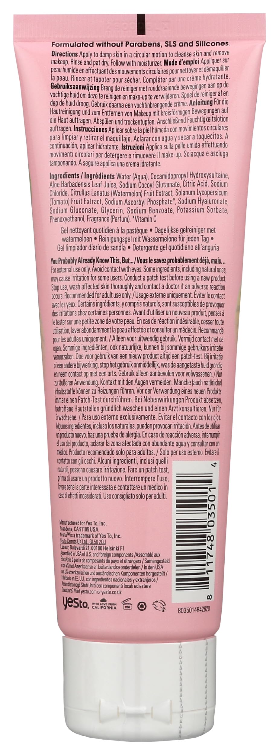 Yes To Watermelon, Light Hydration Super Fresh Cleanser, All Skin Types, Refresh & Hydrate Skin, fresh, 4 Fl Oz