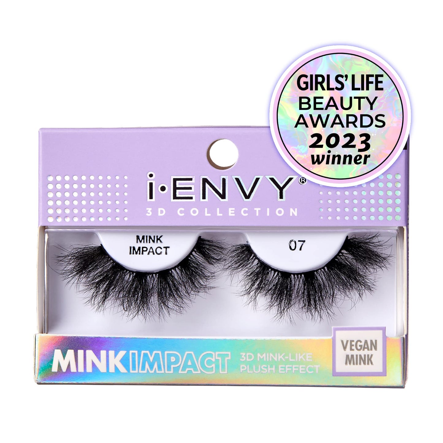 i-Envy False Lashes 3D Mink-Like Plush Impact Natural to Dramatic Vegan Eyelashes