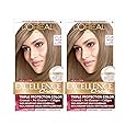 L'Oreal Paris Excellence Crème Permanent Hair Dye, Triple Care Hair Color with Pro-Keratine Complex for 100% Gray Hair Coverage, 7.5A Medium Ash